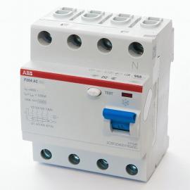 Выключатель дифференциального тока (УЗО) АВВ F204 3P+N 40А 300мА тип АС 2CSF204001R3400