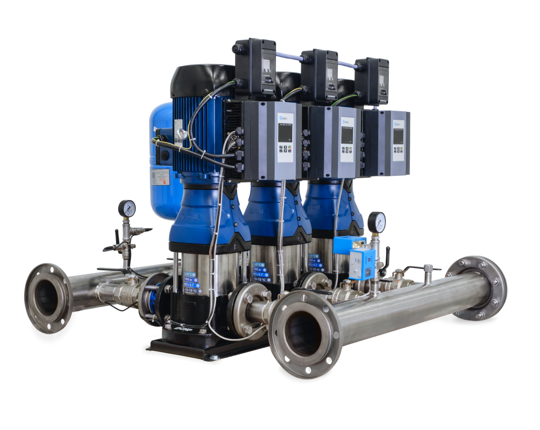 Установка повышения давления CNP PBS3CDM85-5C16FS, 3 насос(ов) CDM85-5C16FS, рабочее давление  бар, исполнение C, корпус - нержавеющая сталь, 380 В фото