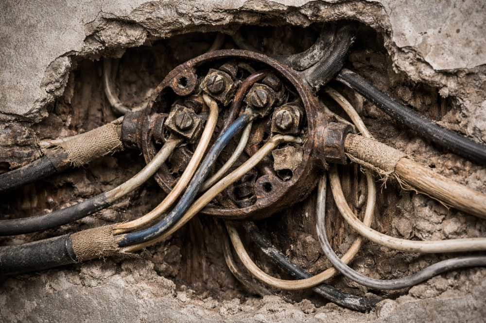 Чем опасна старая проводка или причина хорошего пожара