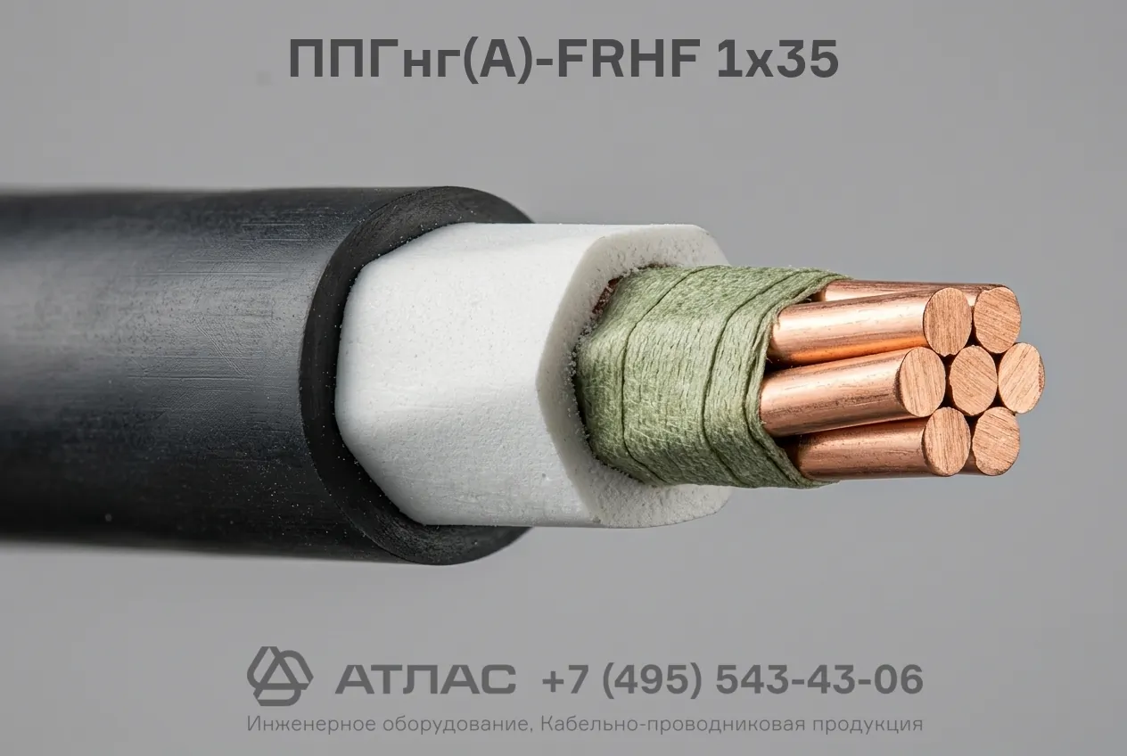 Кабель ППГнг(А)-FRHF 1х35 силовой огнестойкий безгалогенный