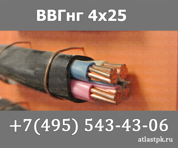 ВВГнг(А) 4 х 25 мк фото