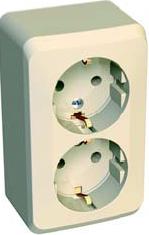 Schneider 2-ая розетка с заземлением фото