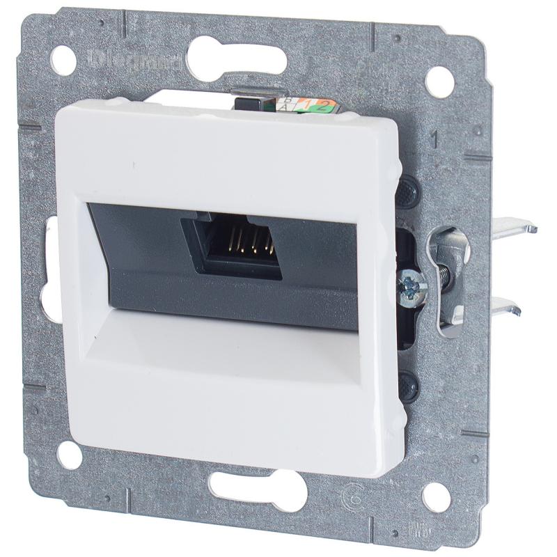 773641 Legrand Cariva Розетка RJ45 Кат.5e UTP (белая) фото