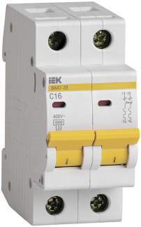 MVA20-2-016-C ИЭК (IEK) Автоматический выключатель ВА 47-29 2P 16A х-ка C