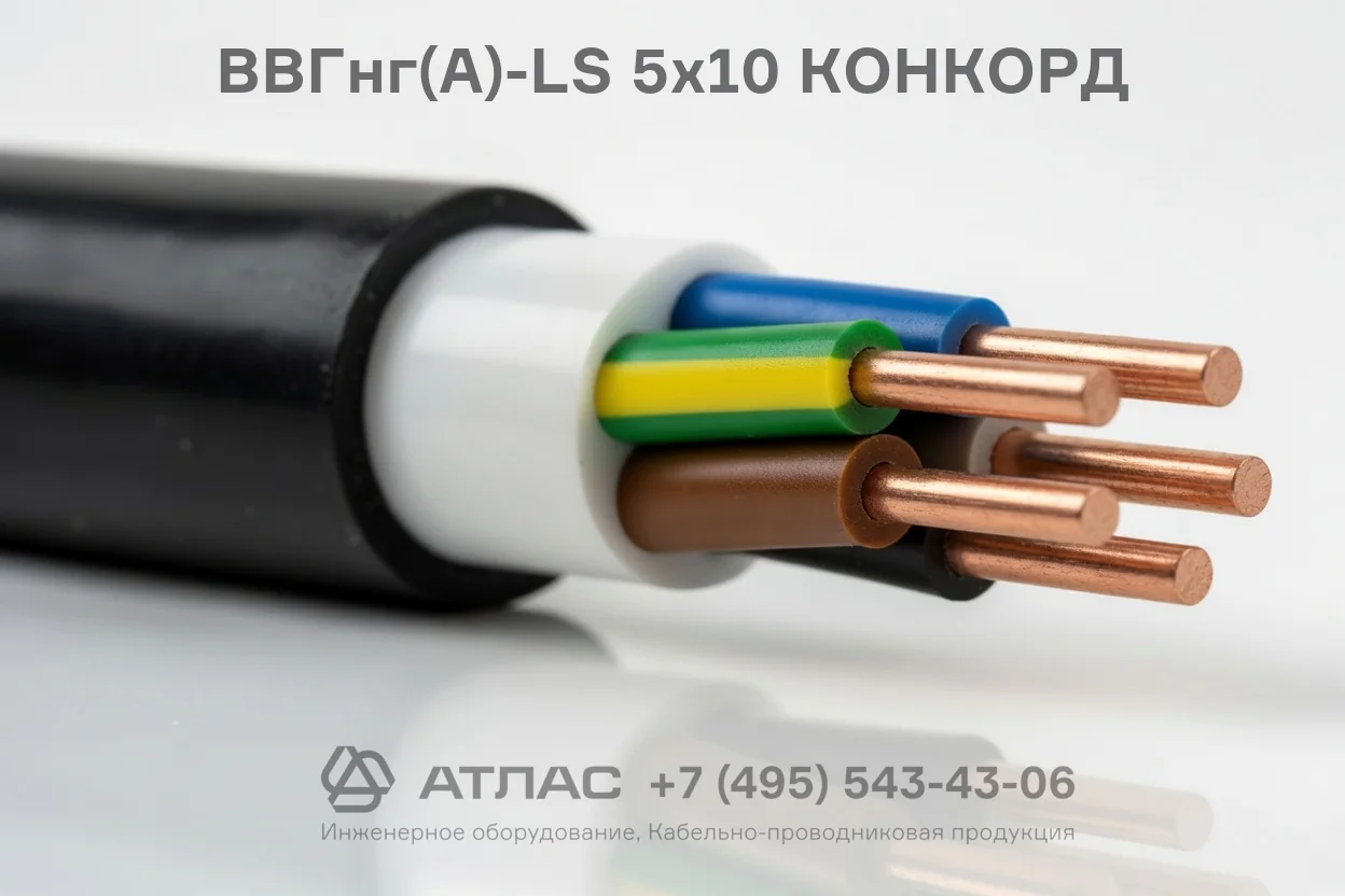 ВВГнг(А)-LS 5х10 КОНКОРД фото