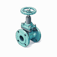 Задвижки с обрезиненным клином