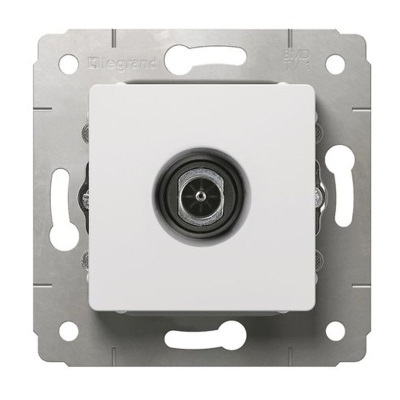 773678 Legrand Cariva Розетка телевизионная TV звезда в рамку белая фото