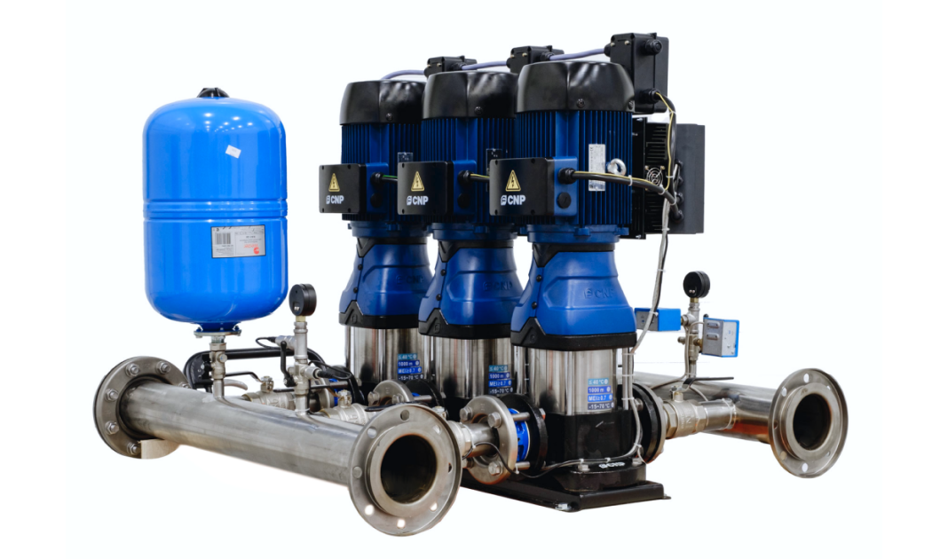 Установка повышения давления CNP PBS3CDM85-5C16FS, 3 насос(ов) CDM85-5C16FS, рабочее давление  бар, исполнение C, корпус - нержавеющая сталь, 380 В фото