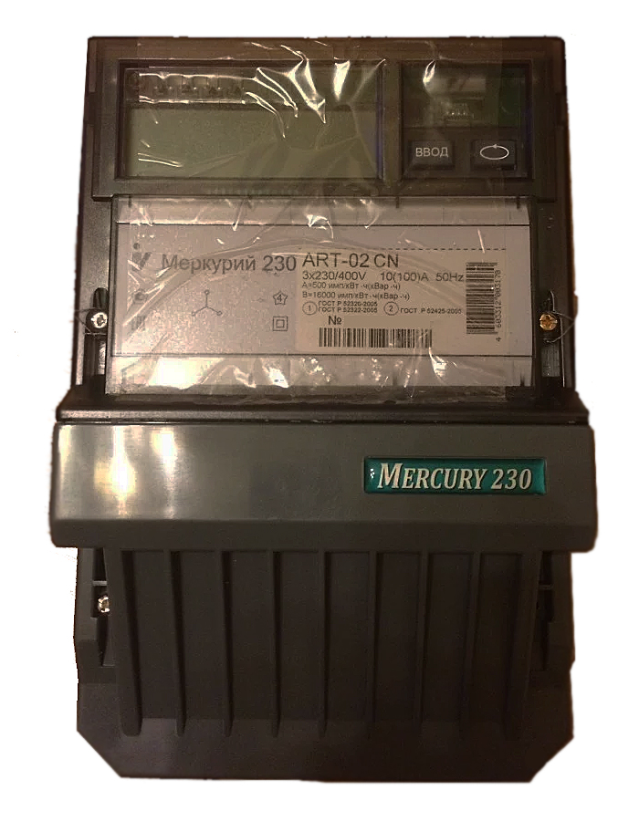 Электросчетчик Меркурий 230 ARТ-02 CN 3ф многотарифный 10(100)А ЖКИ фото