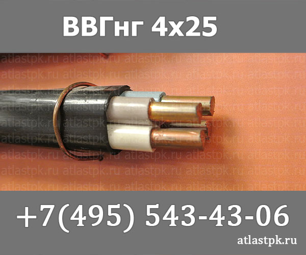 ВВГнг(А) 4 х 25 ок фото