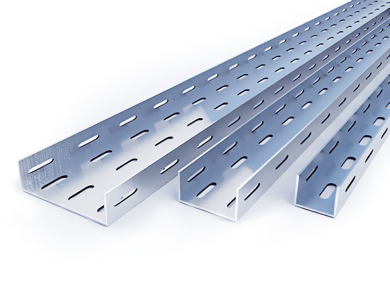 Лоток перф. оцинк. 150х150, длина 2 м фото