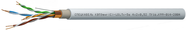 КВПЭфнг(С)-LSLTx-5е 1х2х0,52 Спецкабель фото
