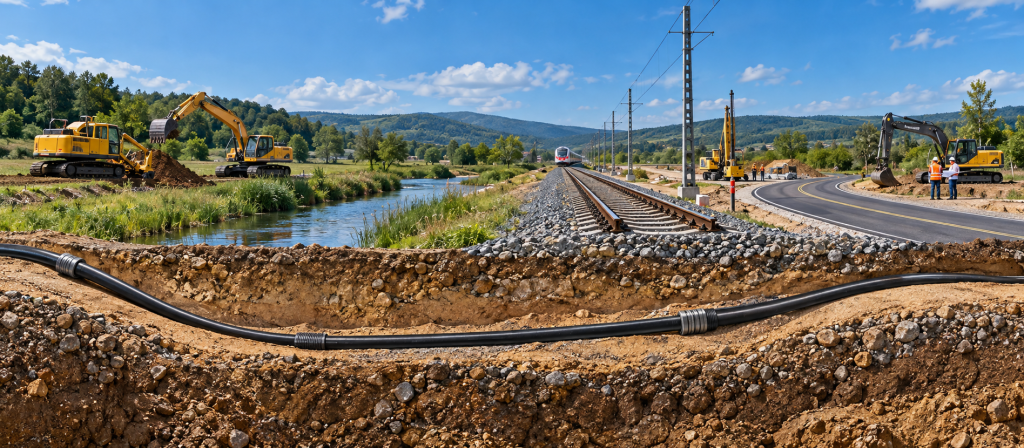 Infrastructuurwerken met kabel, spoor en rivier.png