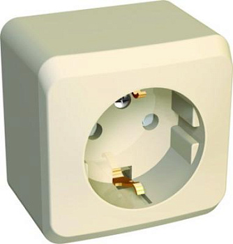 Schneider 1-ая розетка с заземлением фото