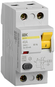 MDV10-2-040-030 ИЭК (IEK) УЗО Выключатель дифференциального тока ВД1-63 2Р 40А 30мА фото