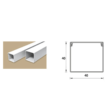 Короб 40х40, упаковка 40 м фото