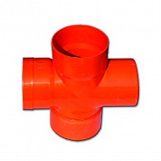 Крестообразное соединение для двустенных труб,90°, полипропилен, д.200 мм (упак. 1шт.) ( DKC код: 022200 ) фото