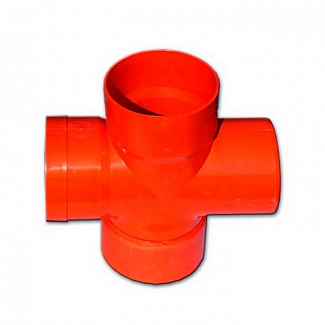 Крестообразное соединение для двустенных труб,90°, полипропилен, д.200 мм (упак. 1шт.) ( DKC код: 022200 ) фото