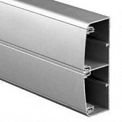 Алюминиевый кабель-канал 140х50 (с 2 крышками), цвет серебристый металлик (упак. 2м) ( DKC код: 01499 ) фото