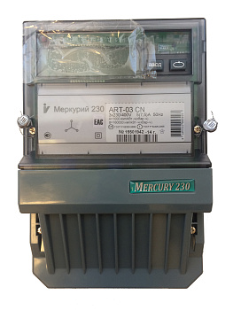 Электросчетчик Меркурий 230 ARТ-03 CN 3ф многотарифный 5(7,5)А ЖКИ фото