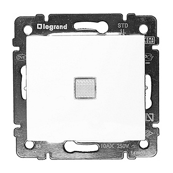 Выключатель с подсветкой - Valena - 10 A - 250 В~ - белый - арт. 774410 фото