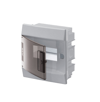 Бокс встраиваемый Mistral41 6М пластиковый, прозрачная дверь, c клеммным блоком IP41 1SLM004101A2201 фото