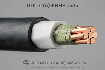 Кабель ППГнг(А)-FRHF 1х25 силовой огнестойкий медный безгалогенный для систем противопожарной защиты