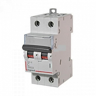 Автоматический выключатель DX³-E 6000 - 6 кА - 2-полюсный - 20А - тип C - арт. 407278 фото