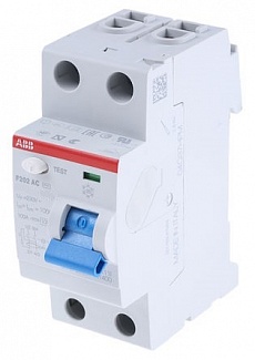 Выключатель дифференциального тока (УЗО) АВВ F202 1P+N 80А 300мА тип АС 2CSF202001R3800 фото