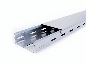 Лоток перф. оцинк. 400х100 ЗАМКОВЫЙ, длина 2 м фото