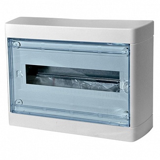 Накладной распределительный щит Nedbox - с прозрачной дверью - 1 рейка х 8 модулей ( Legrand код: 601245 ) фото