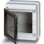 EUROPA IP65 бокс настенный 205х220х140мм ШхВхГ прозр.дверь серый ( ABB код: 12788 ) фото