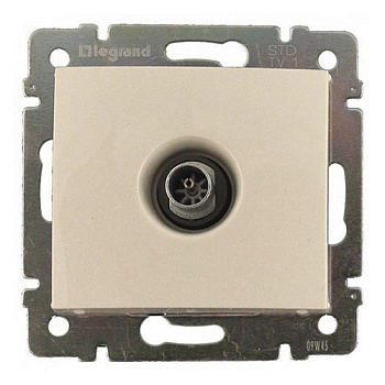 ТВ розетка - Valena - звезда - 1.5 дБ - 2400 МГц - слоновая кость - арт. 774329 фото