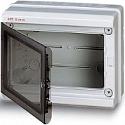 EUROPA IP65 бокс настенный 275х220х140мм ШхВхГ прозр.дверь серый ( ABB код: 12792 ) фото
