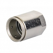 Муфта труба-коробка д.32мм, IP66/IP67, М32х1,5, внутренняя резьба, никелированная латунь (упак. 1шт) ( DKC код: 6112-A32 ) фото