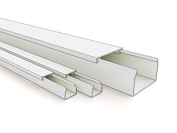 РКК-32х16 Кабель-канал "РУВИНИЛ" 32х16х2000мм белый (двойной замок), упаковка 50 м фото