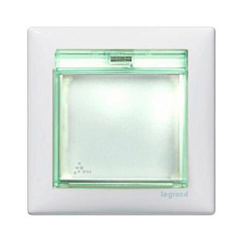 Влагозащищённая рамка - Valena - IP 44 - с крышкой - белый - арт. 774450 фото