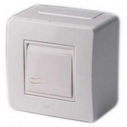 Коробка в сборе с выключателем, белая (упак. 14шт) ( DKC код: 10002 ) фото