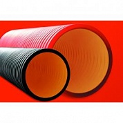 Труба жесткая двустенная для кабельной канализации (6кПа) д160мм, длина 5,70м. ,цвет черный (упак. 1шт) ( DKC код: 160916A-6K57 ) фото