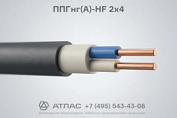 Кабель силовой ППГнг(А)-HF 2х4