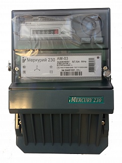 Электросчетчик Меркурий 230 AM-03 3ф однотарифный 5(7,5)А фото