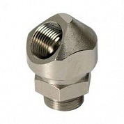 Поворотный адаптер 45° M25x1,5, IP68/IP67, никелироованная латунь (упак. 10шт) ( DKC код: 6028-25G ) фото