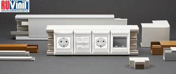 РКК-25х16 Кабель-канал "РУВИНИЛ" 25х16х2000мм белый (двойной замок), упаковка 80 м фото