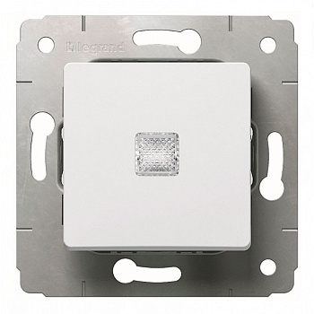 773626 Legrand Cariva Переключатель 2 напр. с подсв. Белый фото